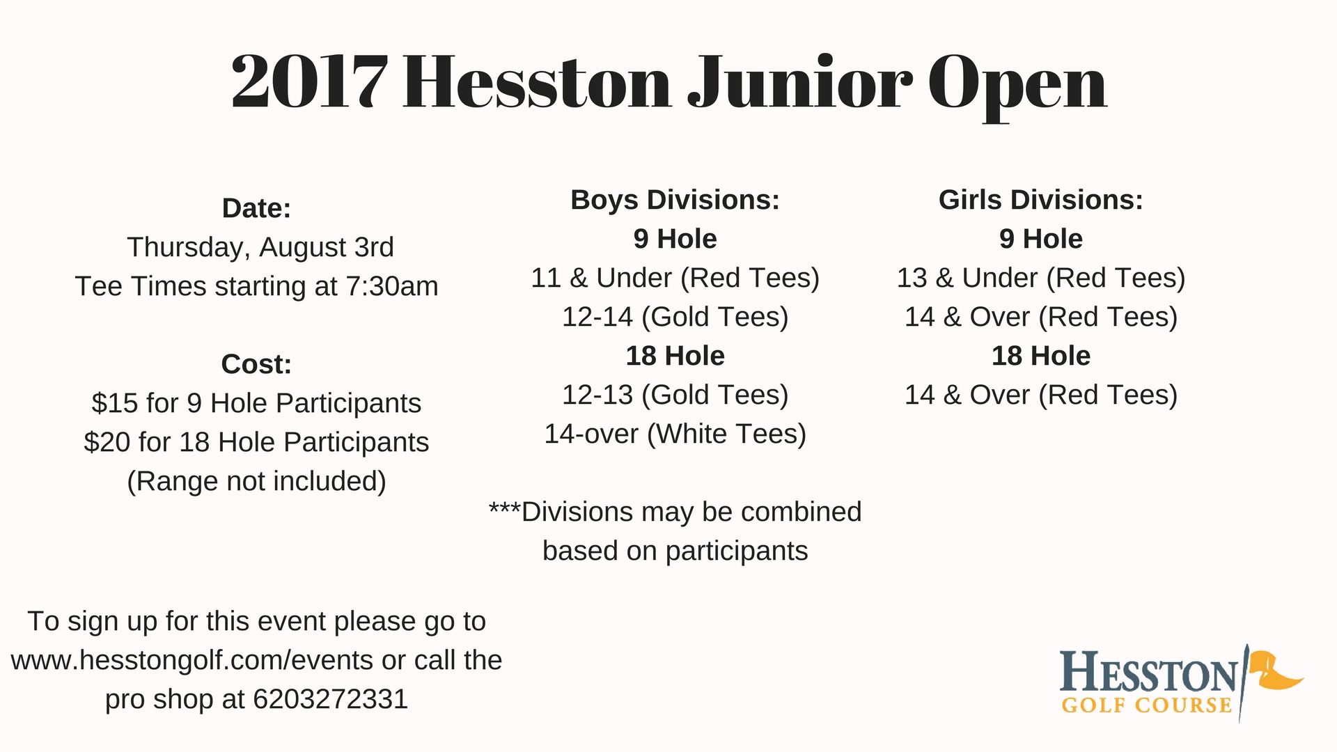 2017 Hesston Junior Open